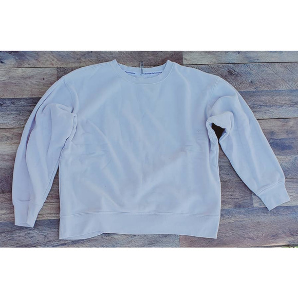 Calvin Klein Performance pull over sweatshirt crop Sz M - Picture 1 of 8